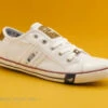 Mustang Shoes 1099-302-1 Blanc - Basket Toile -Chaussures Soldes Boutique cd24607c73b9e66c561f35ea11d5d5ef 9516101 157380