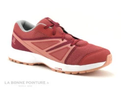 Salomon SENSE Garnet Rose Beet Corail - Basket Sport Rando Fille