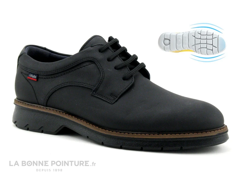 Callaghan 45000 - Cuir Noir Mat - Chaussure Derbi Homme 3 Callaghan 45000 - Cuir Noir Mat - Chaussure Derbi Homme