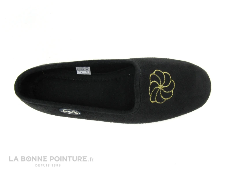 Semelflex Daisy Noir Chausson Femme 8 Semelflex Daisy Noir Chausson Femme – Image 6