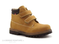 NA Anako 10880 Jaune Camel - Boots Velcro GARCON
