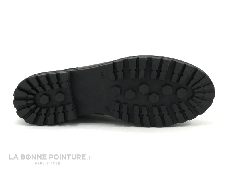 Bopy SELISE Noir - Boot Fille Cuir Noir - Semelle Avec Crampons 9 Bopy SELISE Noir - Boot Fille Cuir Noir - Semelle Avec Crampons – Image 7