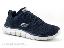 Skechers Track Front Runner Bleu Marine - Basket Sport Homme