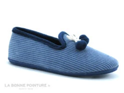 Ouf CIVET Jean - Chausson Femme Velours Cotele Bleu - Pompons -Chaussures Soldes Boutique cd24607c73b9e66c561f35ea11d5d5ef img 3728.jpg 176116