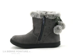 3 Pommes ALIB Gris - Bottine Fille Grise - Col Fourrure Et Pompons -Chaussures Soldes Boutique cd24607c73b9e66c561f35ea11d5d5ef img 4792.jpg 165599