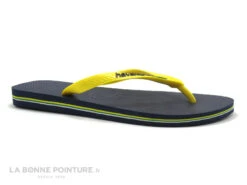 Havaianas BRASIL LOGO Navy Blue Citrus Yellow - Tong Homme