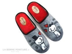 Selkis 22309 Gris - Mrs Kitty Et Mr Kitty - Pantoufle Chat Femme -Chaussures Soldes Boutique cd24607c73b9e66c561f35ea11d5d5ef img 5256.jpg 178079