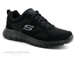 Skechers BURNS AGOURA - 52635 Noir - Basket Homme