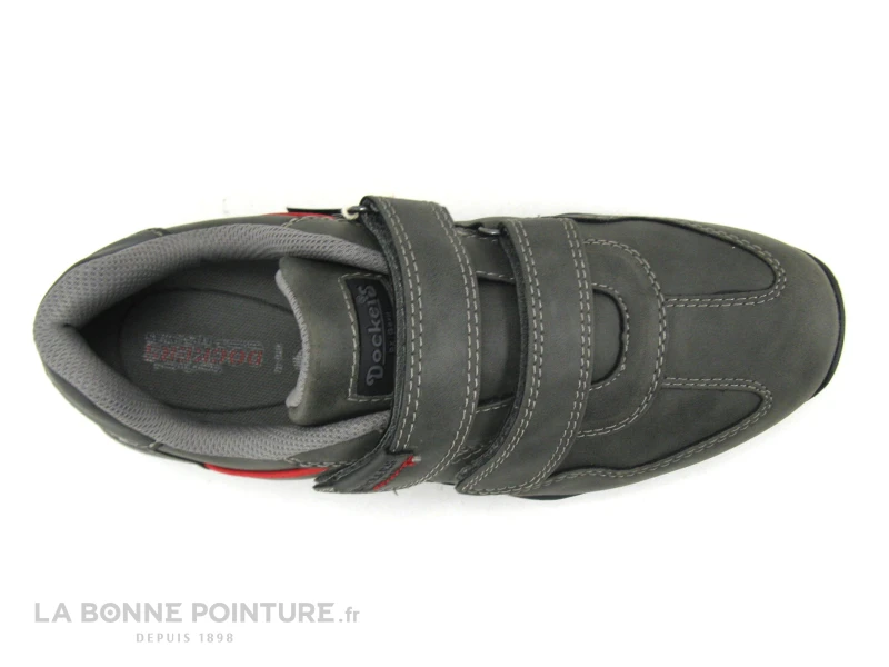Dockers 44BN006-650120 - Basket Grise Homme - 2 Velcros 8 Dockers 44BN006-650120 - Basket Grise Homme - 2 Velcros – Image 6
