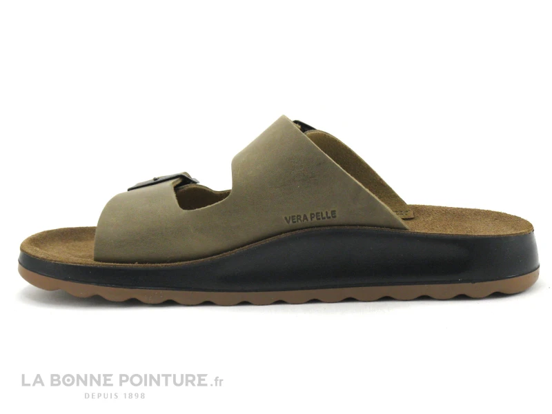 Fly Flot FIFOU Taupe - Mule Anatomique Homme Reglable 2 Boucles 5 Fly Flot FIFOU Taupe - Mule Anatomique Homme Reglable 2 Boucles – Image 3