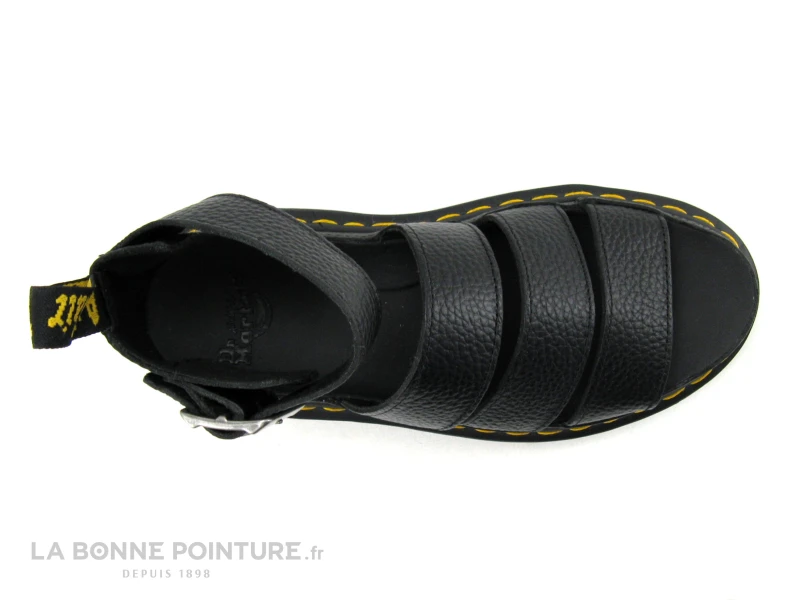Dr. Martens Dr Martens CLARISSA II Quad Milled Nappa Noir - Sandale Femme 8 Dr. Martens Dr Martens CLARISSA II Quad Milled Nappa Noir - Sandale Femme – Image 6