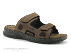 TBS JONATAN-E8155 Marron - Mule Homme Avec Brides A Scratch