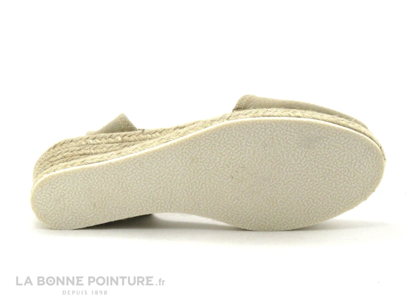 Ludiher 365 Beige - Espadrille Compensee En Toile Beige 6 Ludiher 365 Beige - Espadrille Compensee En Toile Beige – Image 4